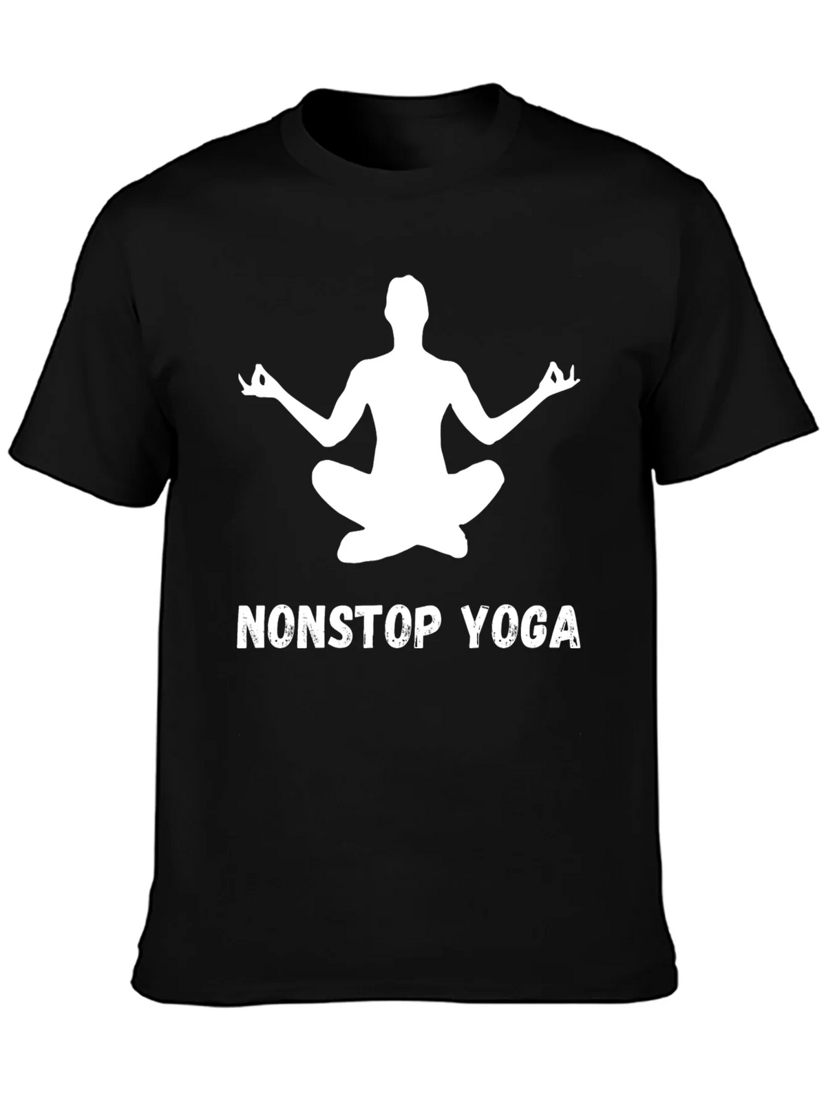Nonstop Yoga Tee - Black Meditation T-Shirt product image 2