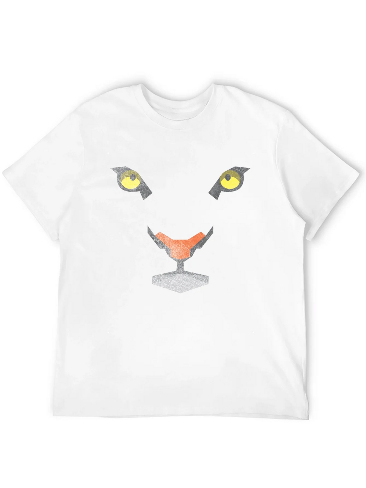 Abstract Geometric Panther Face Graphic Tee product image 4