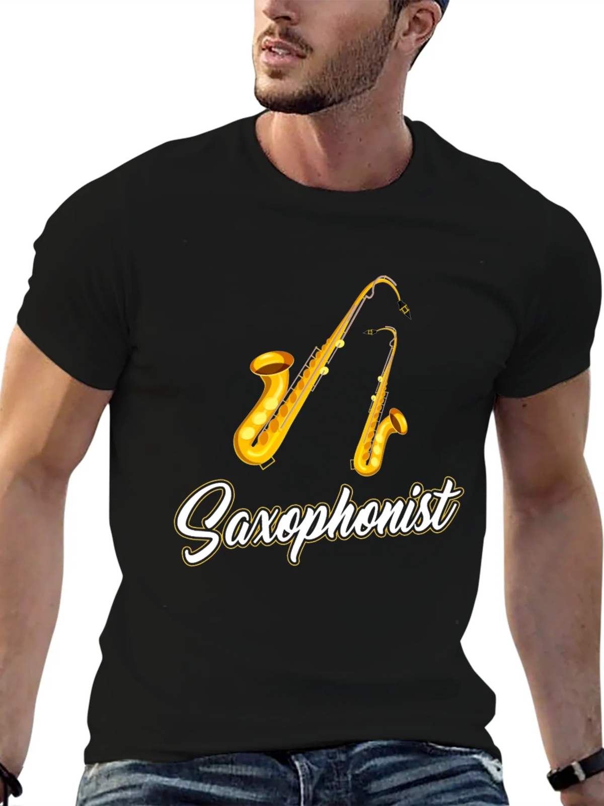 Saxophonist Graphic Tee - Musician Gift product image 6
