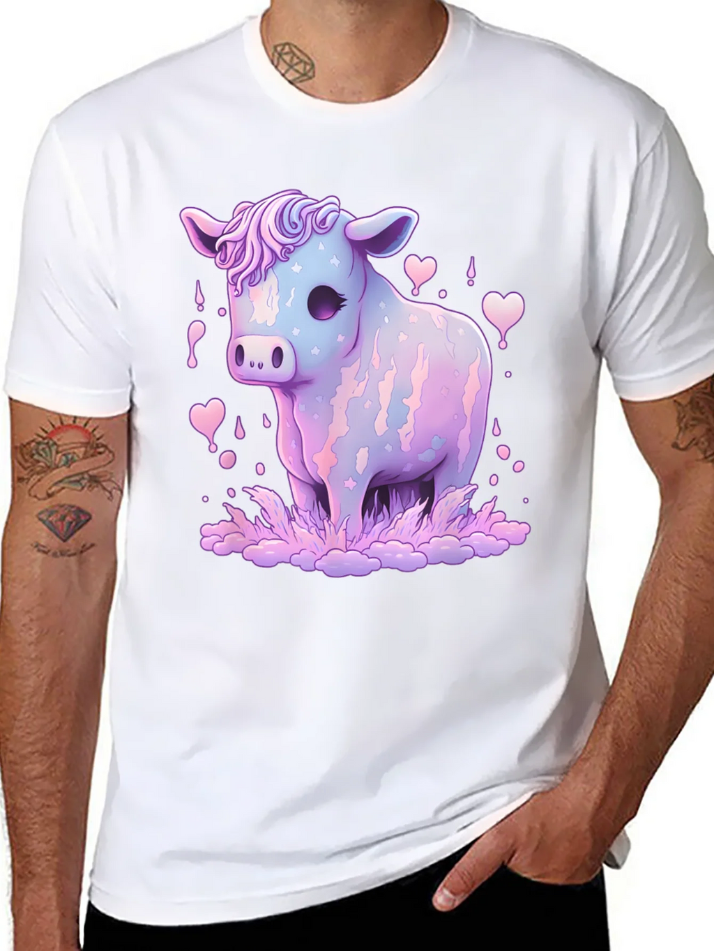 Pastel Cow Graphic Tee product image 7
