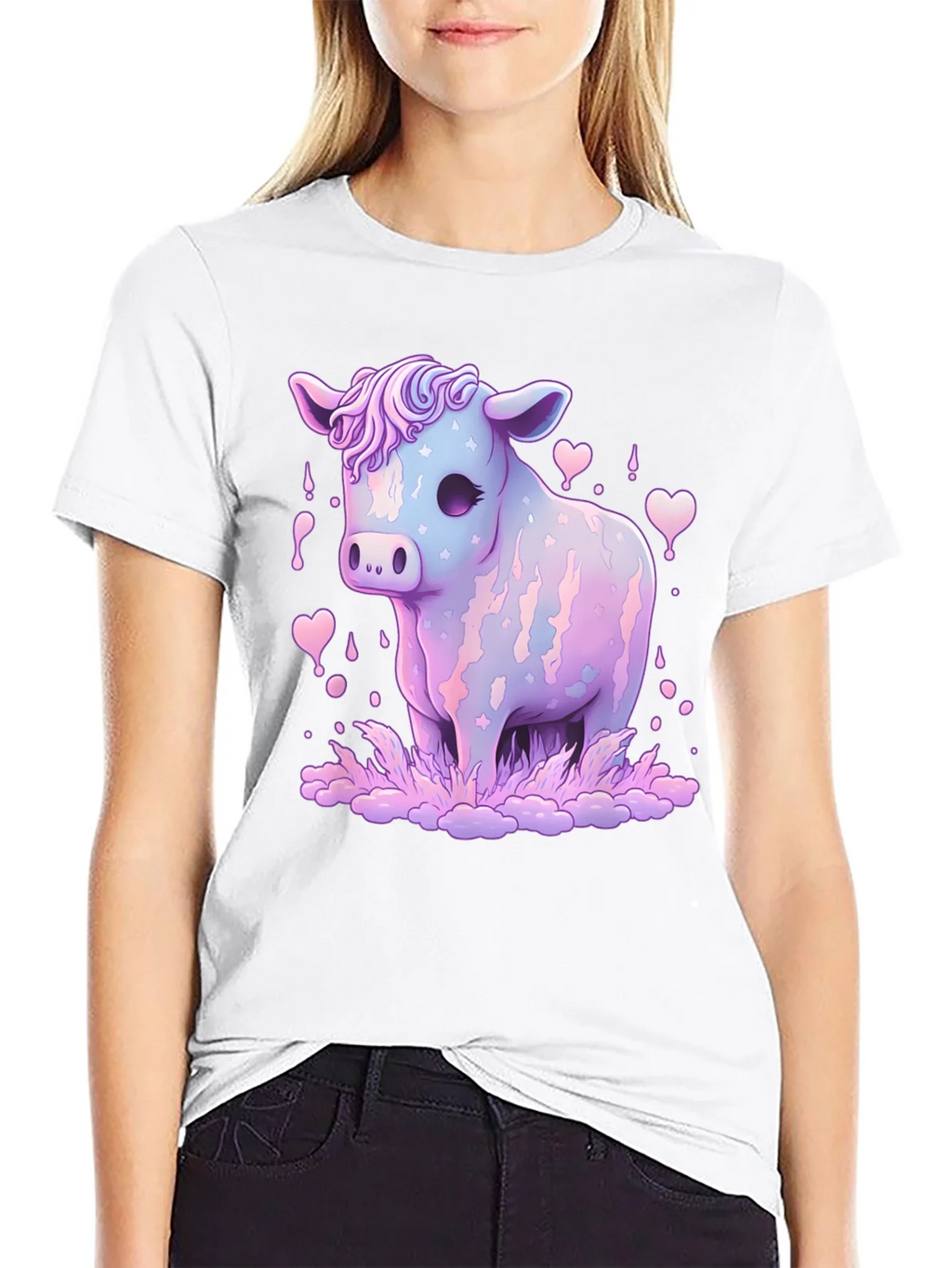 Pastel Cow Graphic Tee product image 8