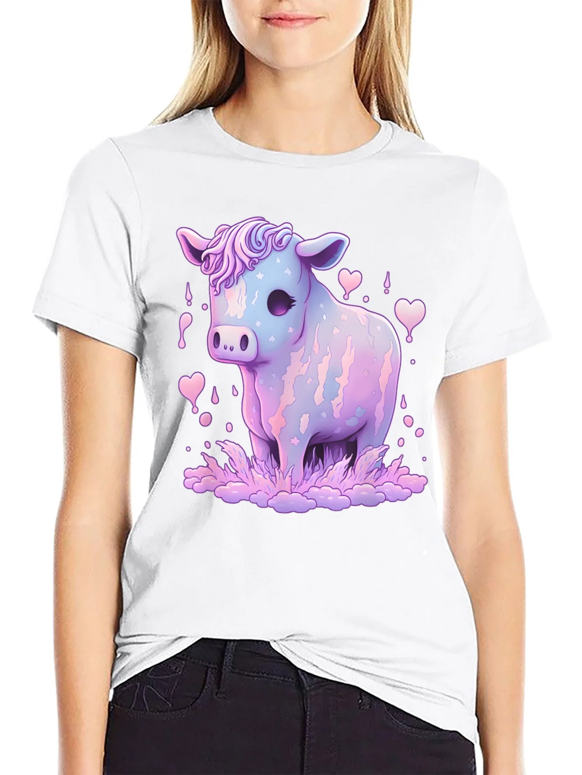 Pastel Cow Graphic Tee product image 8