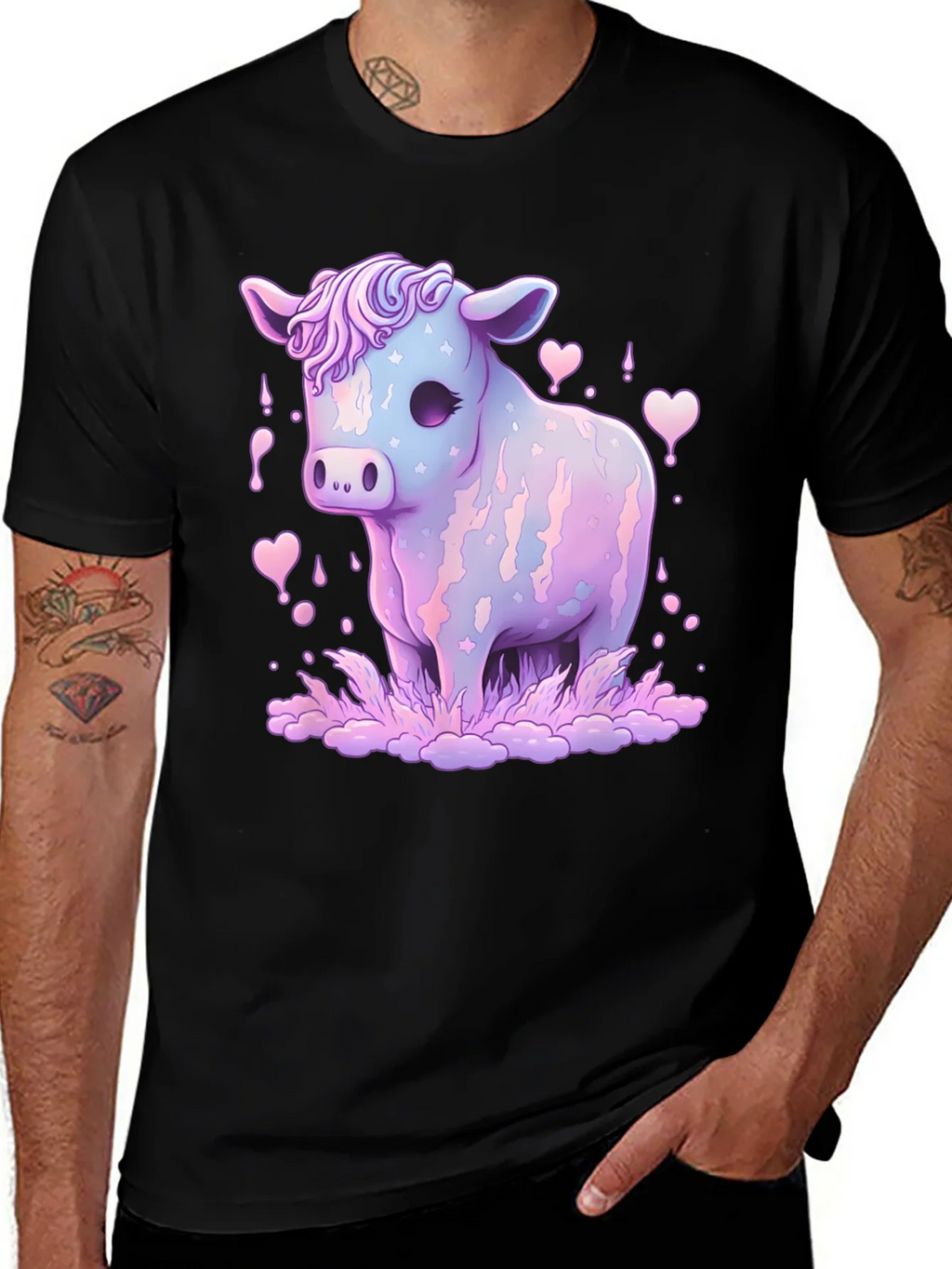 Pastel Cow Graphic Tee product image 1