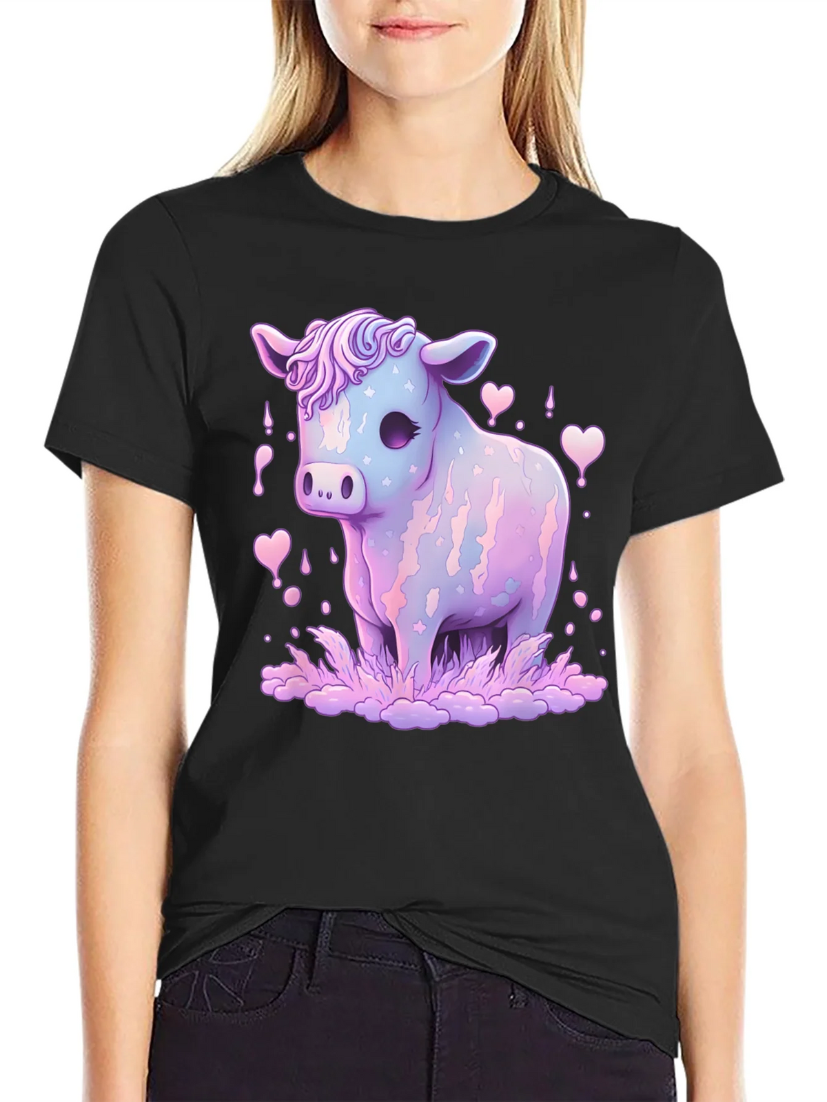 Pastel Cow Graphic Tee product image 2