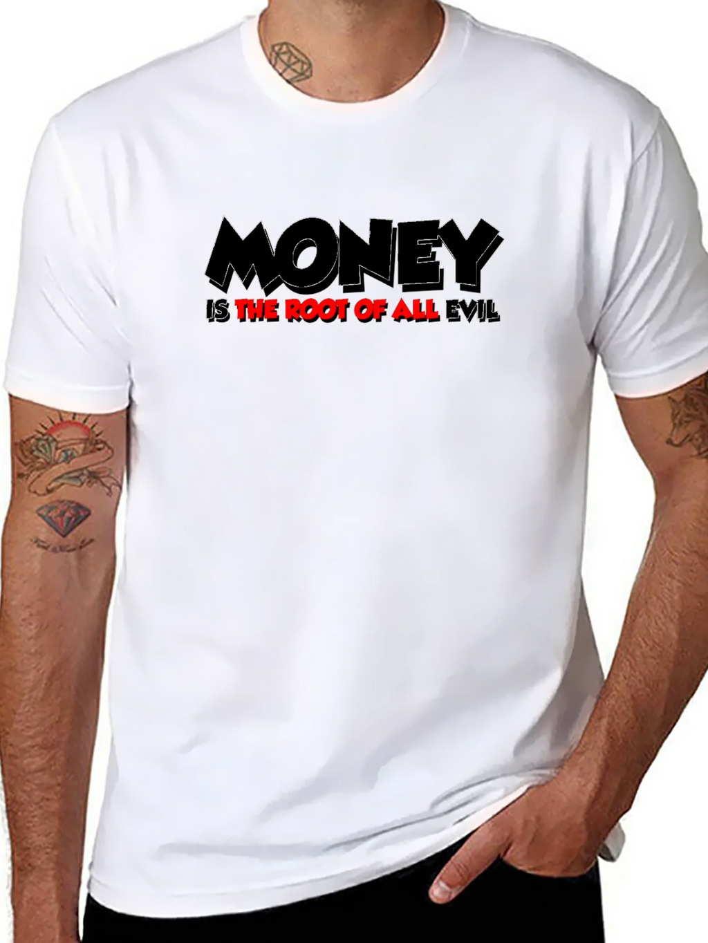 Money Is The Root Of All Evil Graphic T-Shirt product image 7