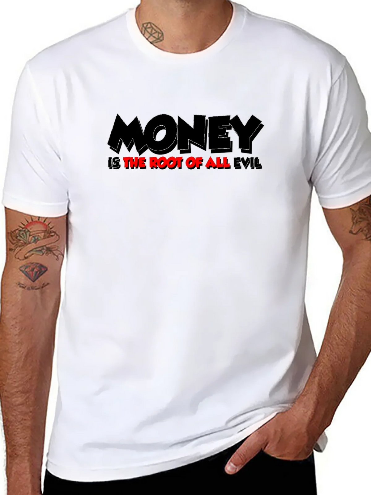 Money Is The Root Of All Evil Graphic T-Shirt product image 7