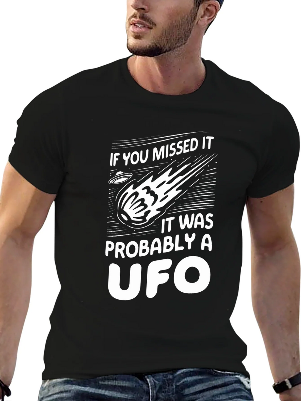 UFO Graphic Tee - If You Missed It T-Shirt product image 6