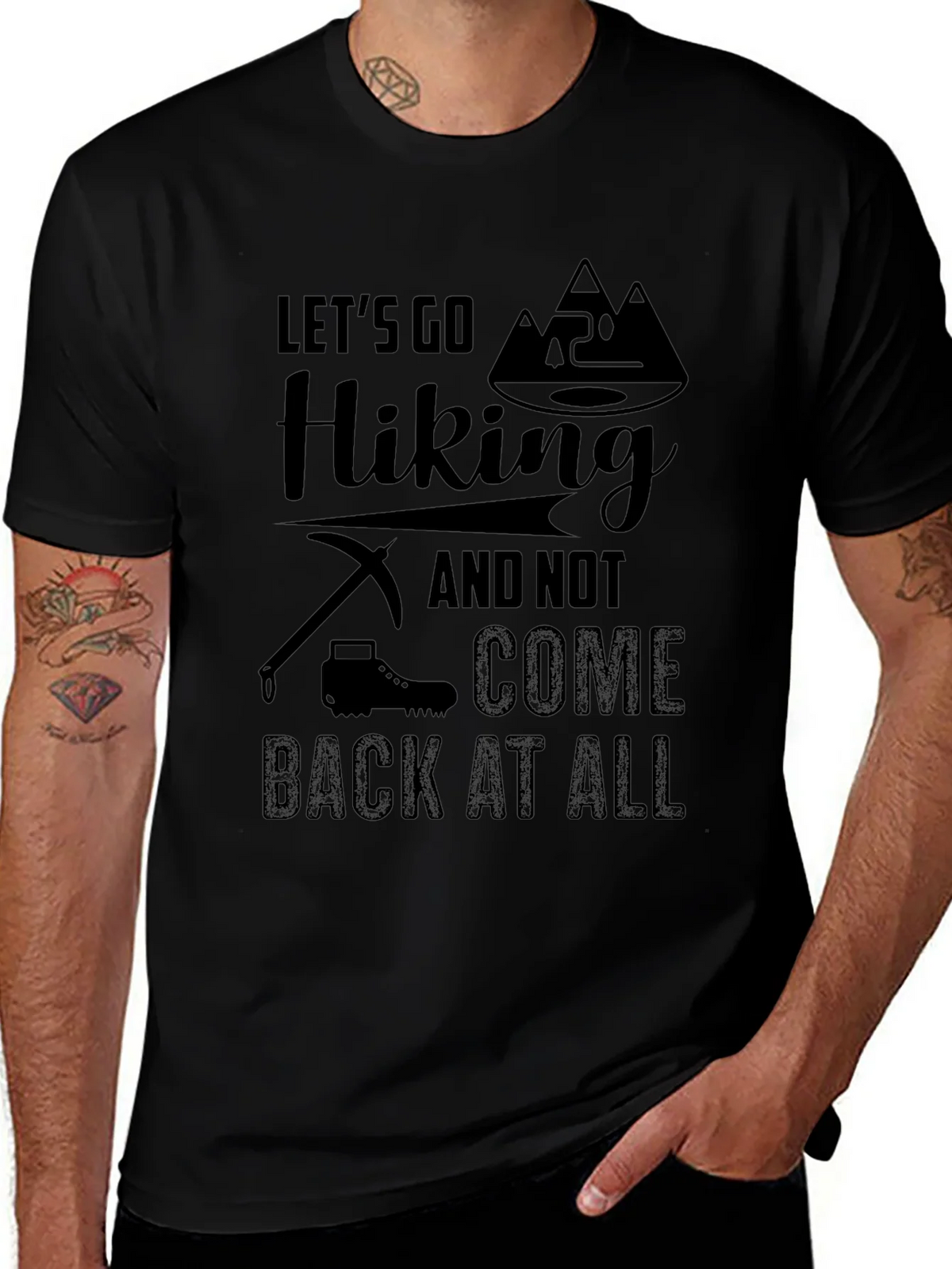 Hiking Adventure T-Shirt - Black product image 1