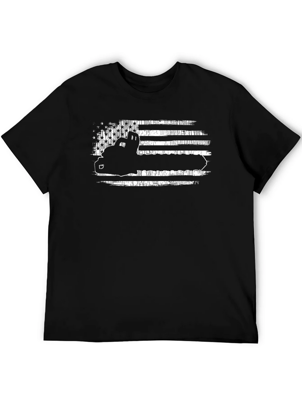 American Flag Trucker Tee - Black product image 5