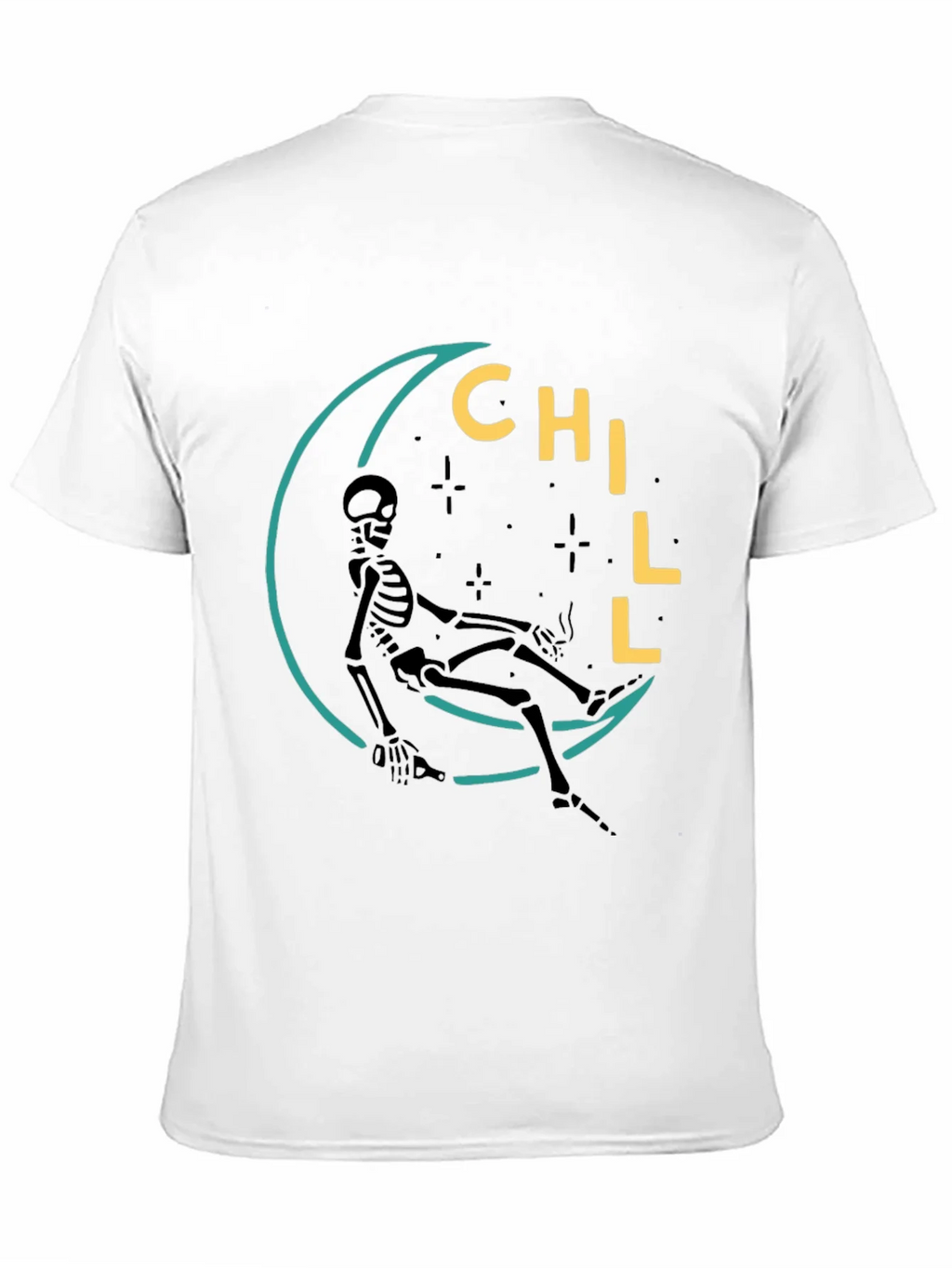Chill Skeleton Moon Graphic Tee - Relaxed Fit product image 10