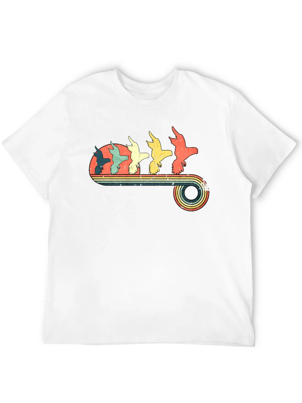 Retro Birds Graphic T-Shirt product image 11