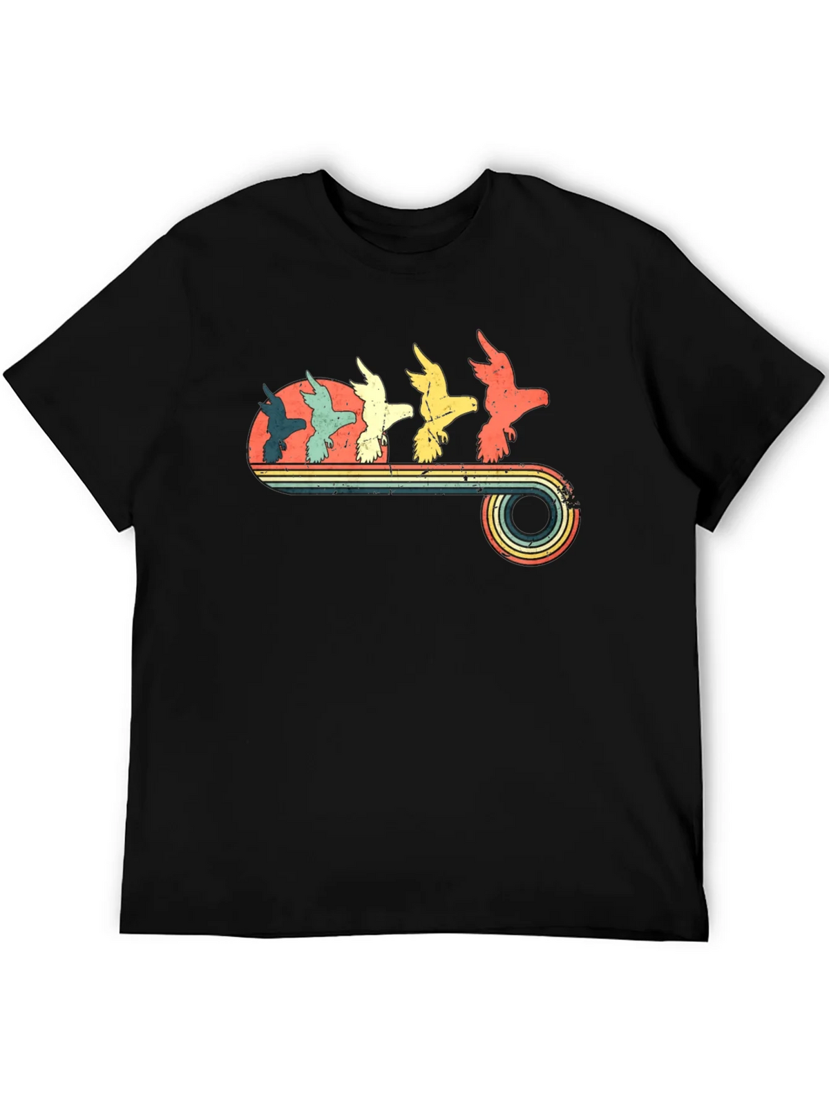 Retro Birds Graphic T-Shirt product image 5