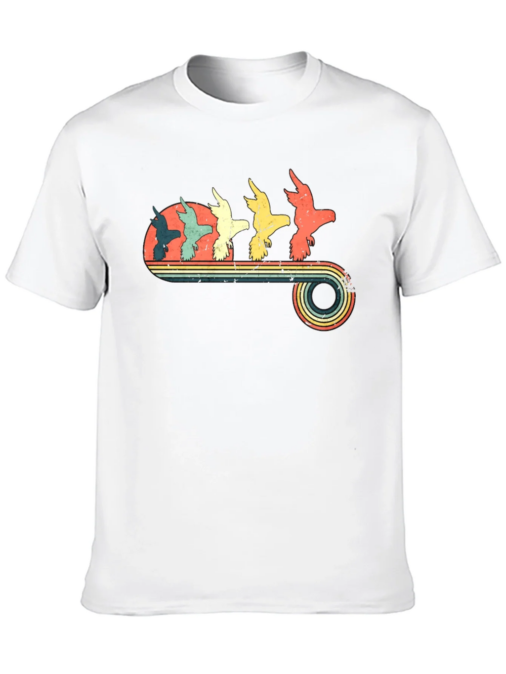 Retro Birds Graphic T-Shirt product image 9