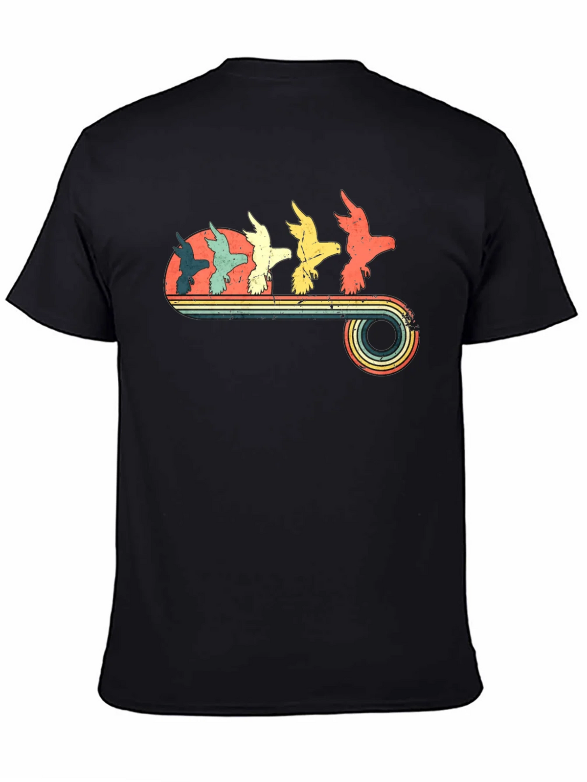 Retro Birds Graphic T-Shirt product image 4