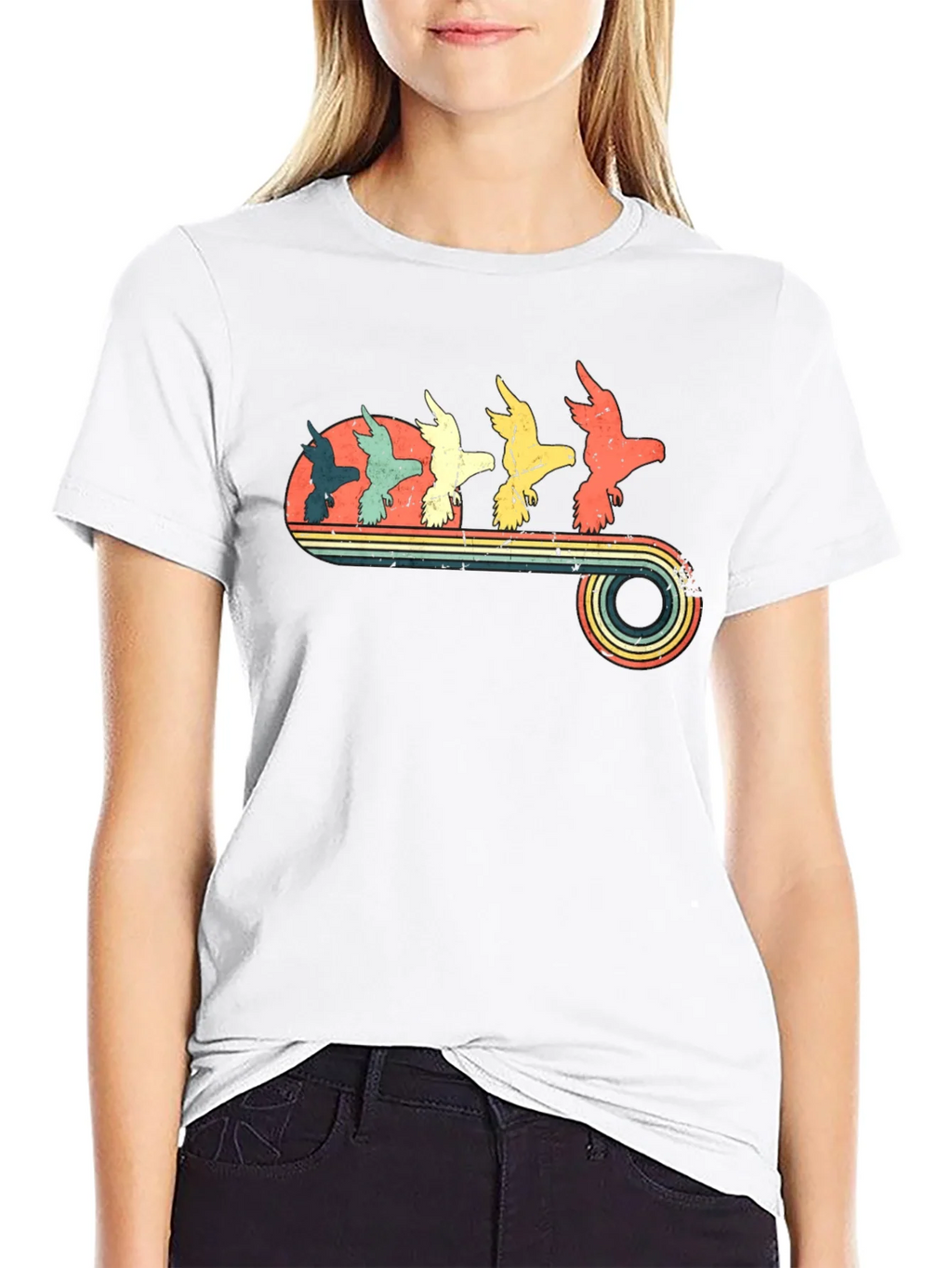 Retro Birds Graphic T-Shirt product image 8