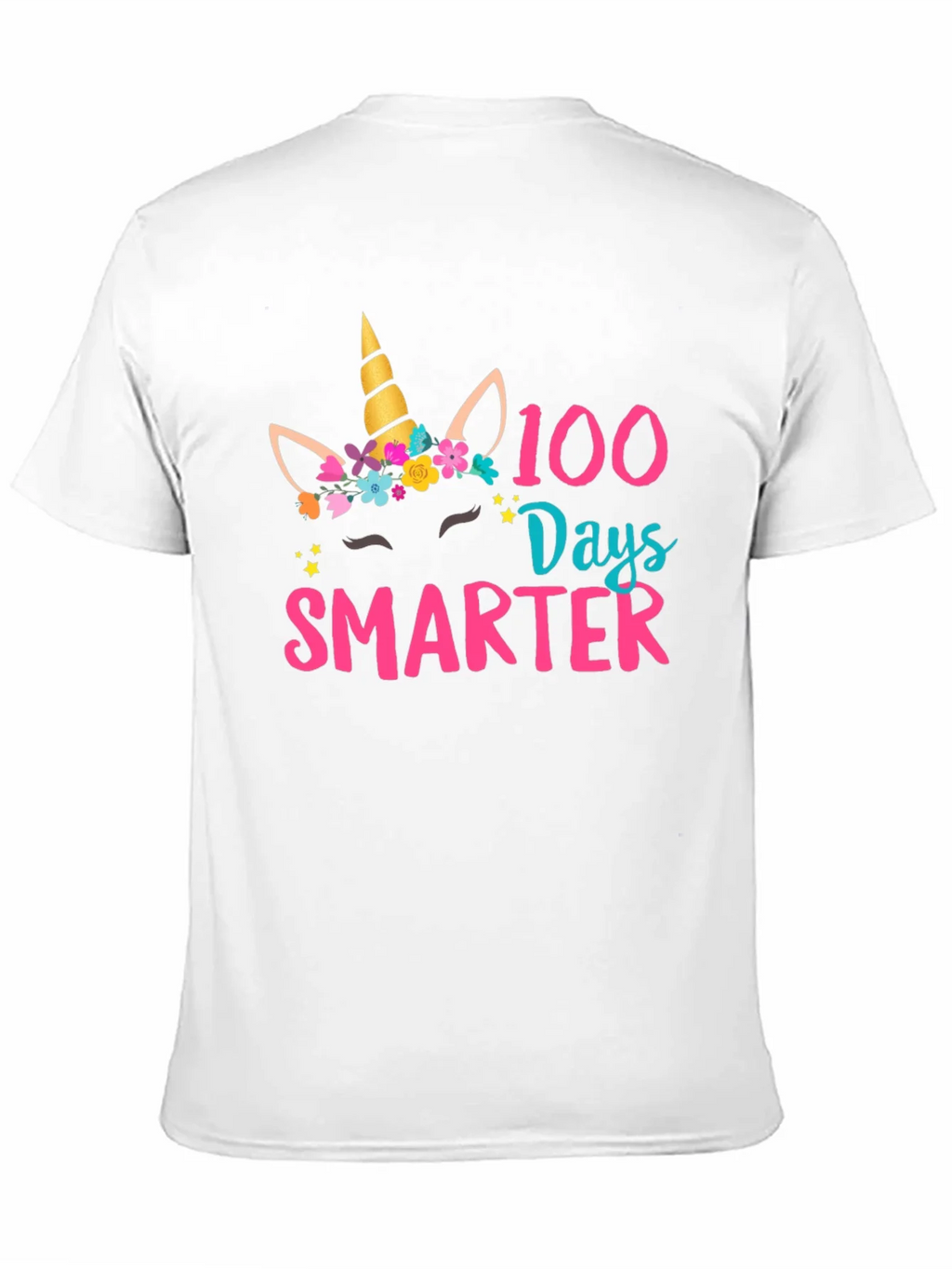 100 Days Smarter Unicorn Graphic T-Shirt product image 10