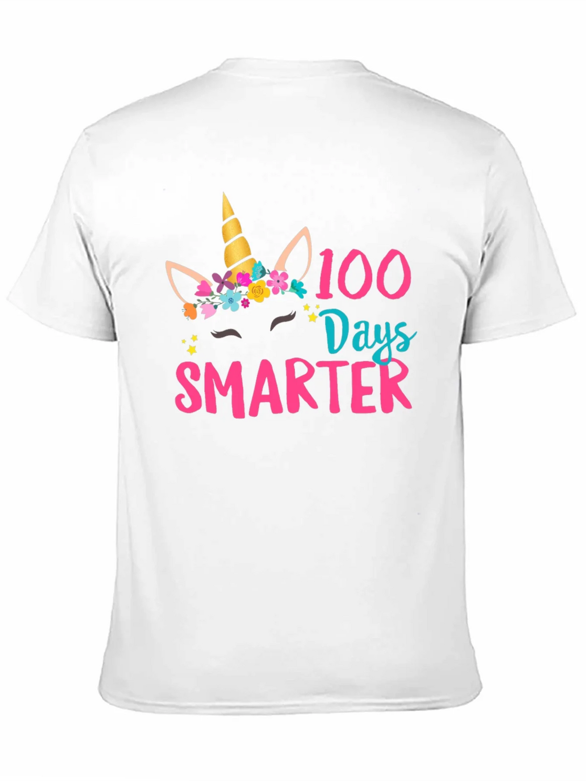 100 Days Smarter Unicorn Graphic T-Shirt product image 10