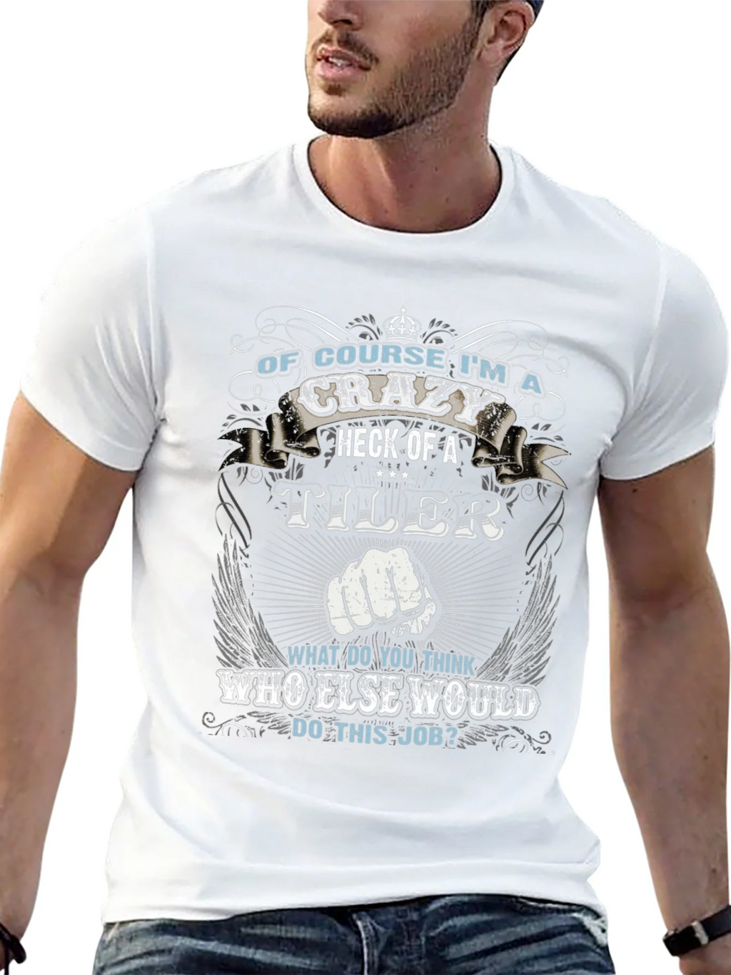 Crazy Tiler Graphic Tee - Black Cotton product image 12