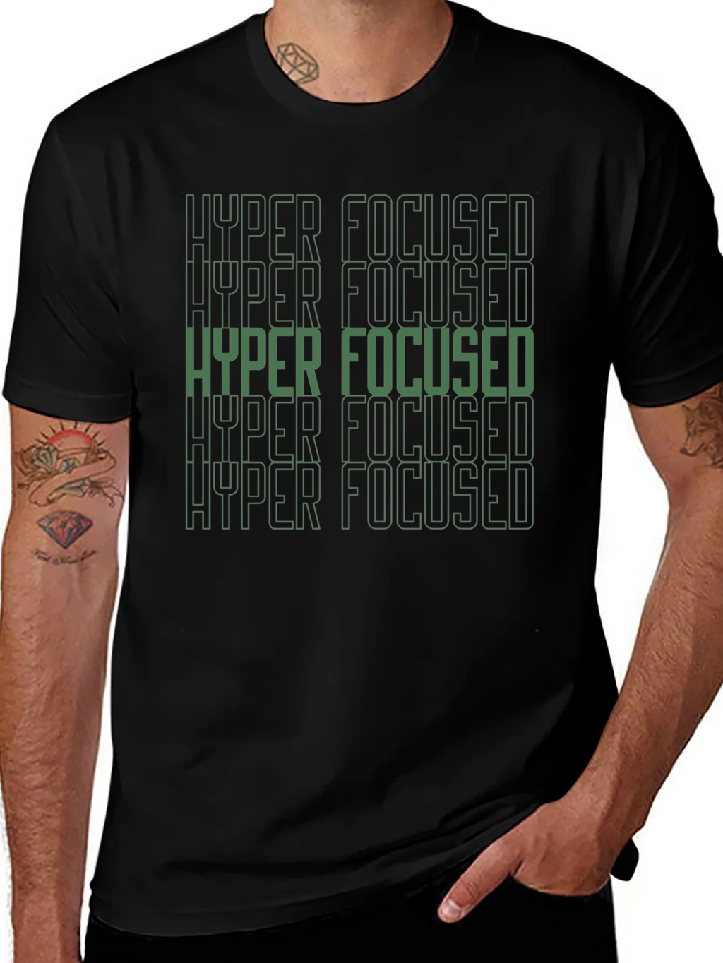 Hyper Focused Graphic Tee - Mens Black T-Shirt product image 1