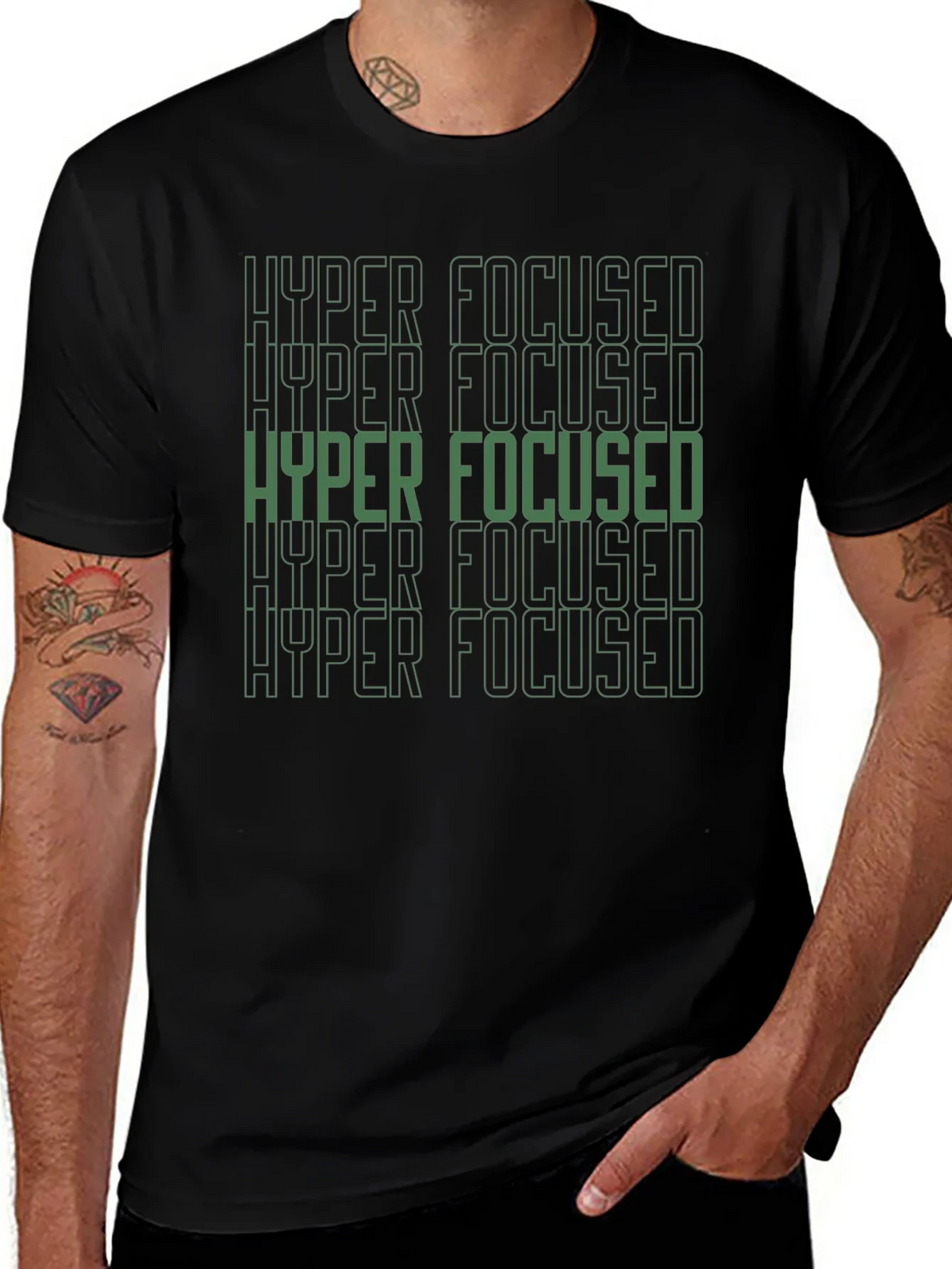Hyper Focused Graphic Tee - Mens Black T-Shirt product image 1