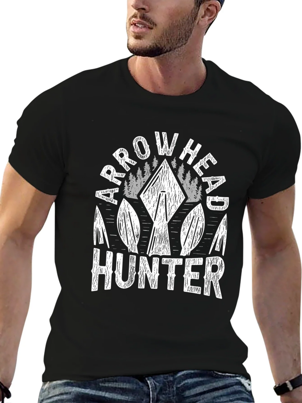 Arrowhead Hunter Graphic T-Shirt - Black product image 6