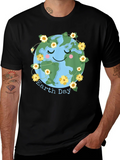 Earth Day T-Shirt Cute Planet Graphic Tee product image 1