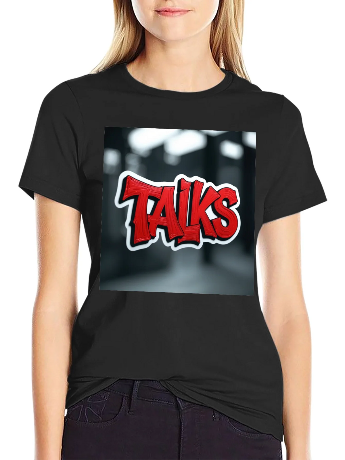 Talks Graphic Tee - Edgy Urban Style product image 2