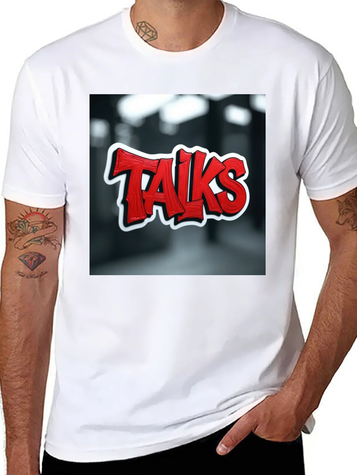 Talks Graphic Tee - Edgy Urban Style product image 7