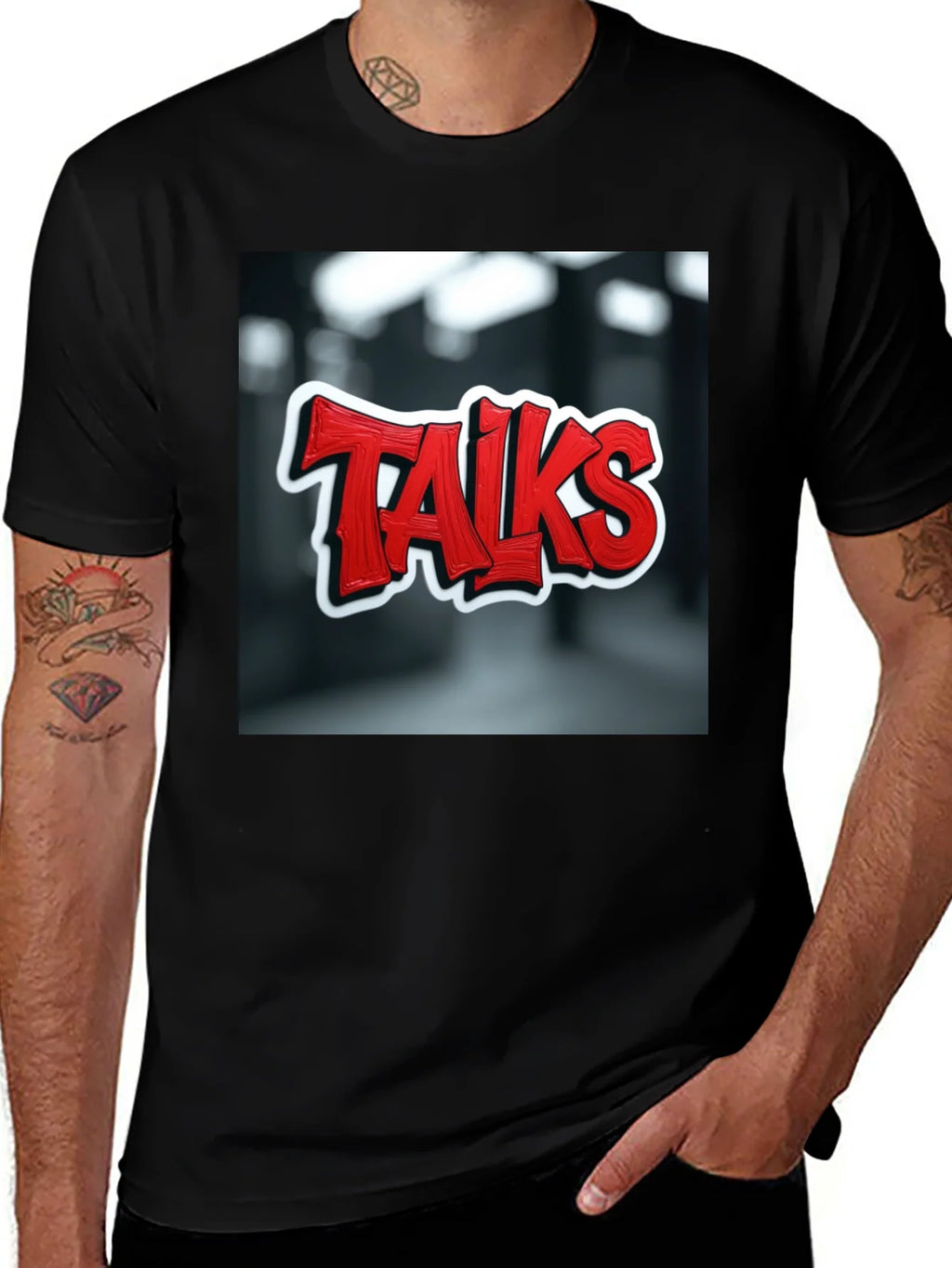 Talks Graphic Tee - Edgy Urban Style product image 1