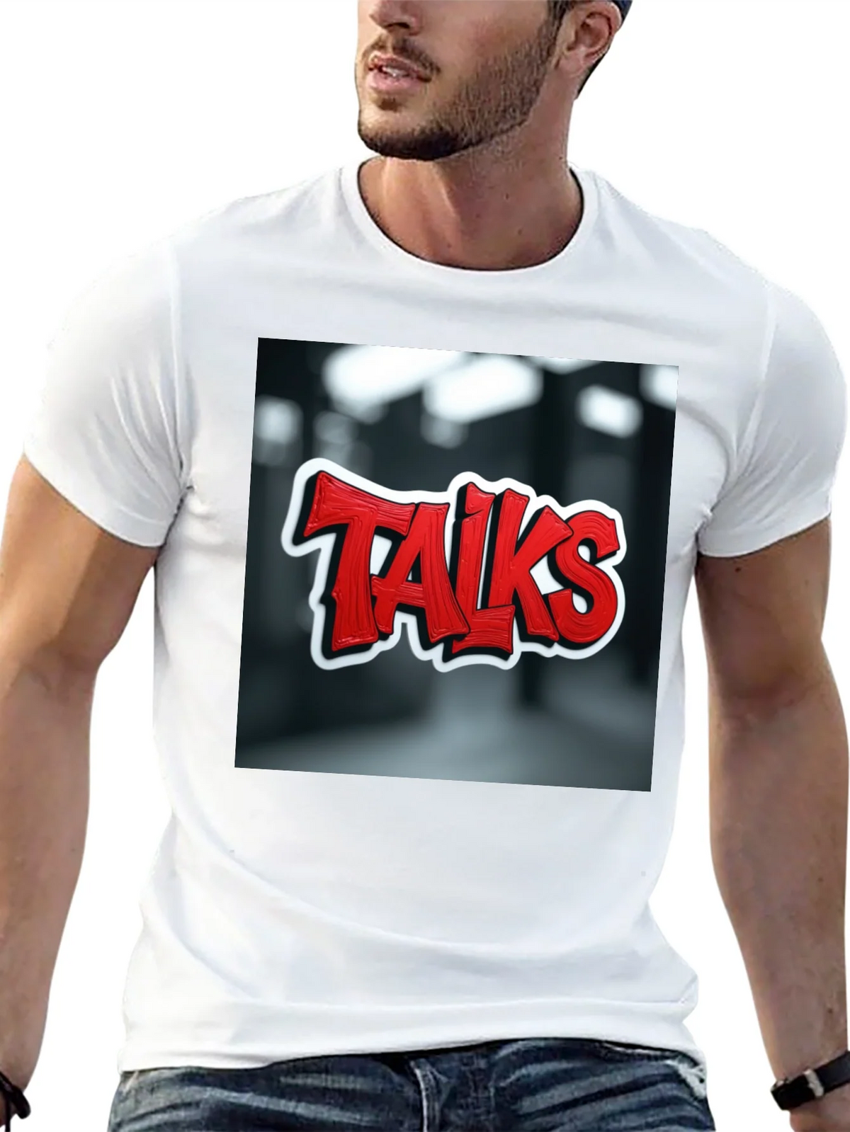 Talks Graphic Tee - Edgy Urban Style product image 12