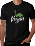 Vegan Dinosaur T-Shirt - Retro Style Graphic Tee product image 1