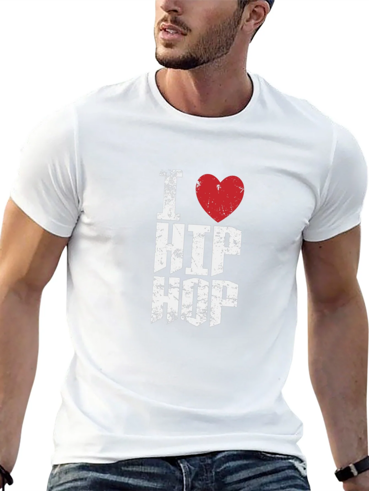 I Heart Hip Hop Graphic Tee - Distressed Print product image 12