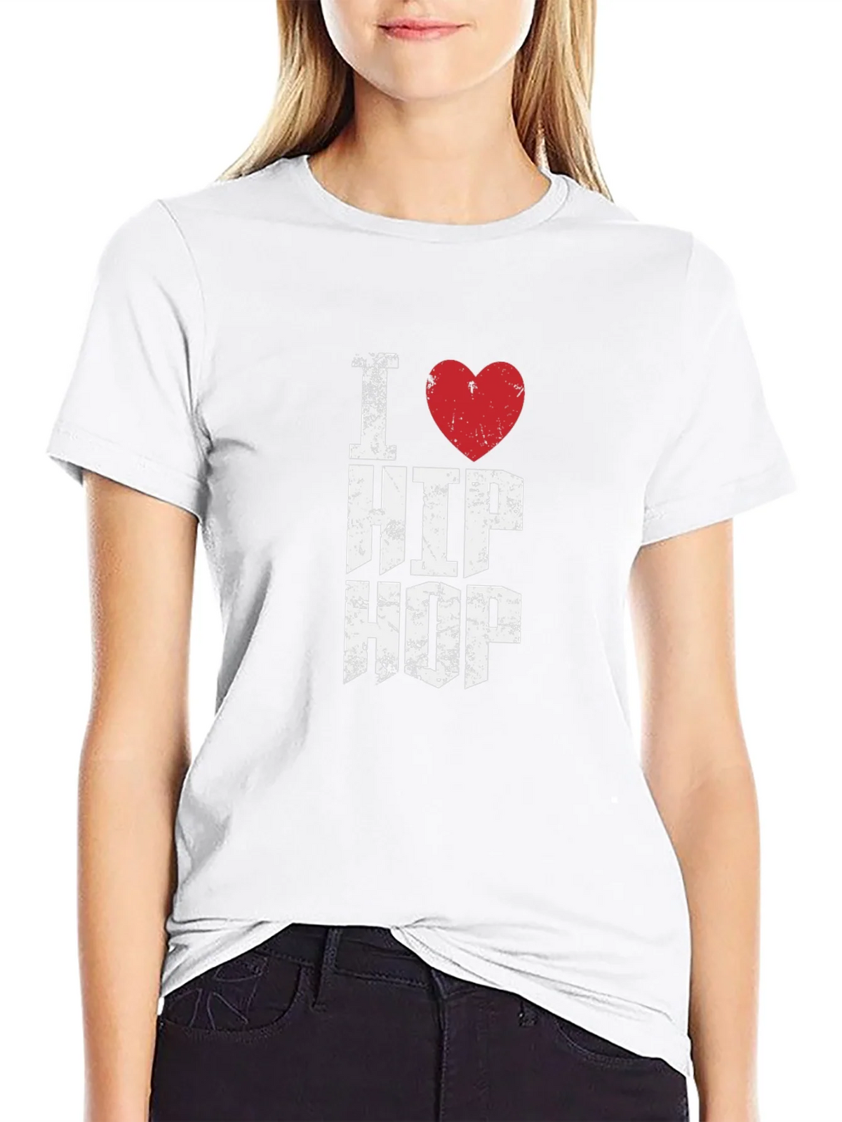 I Heart Hip Hop Graphic Tee - Distressed Print product image 8