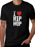I Heart Hip Hop Graphic Tee - Distressed Print product image 1