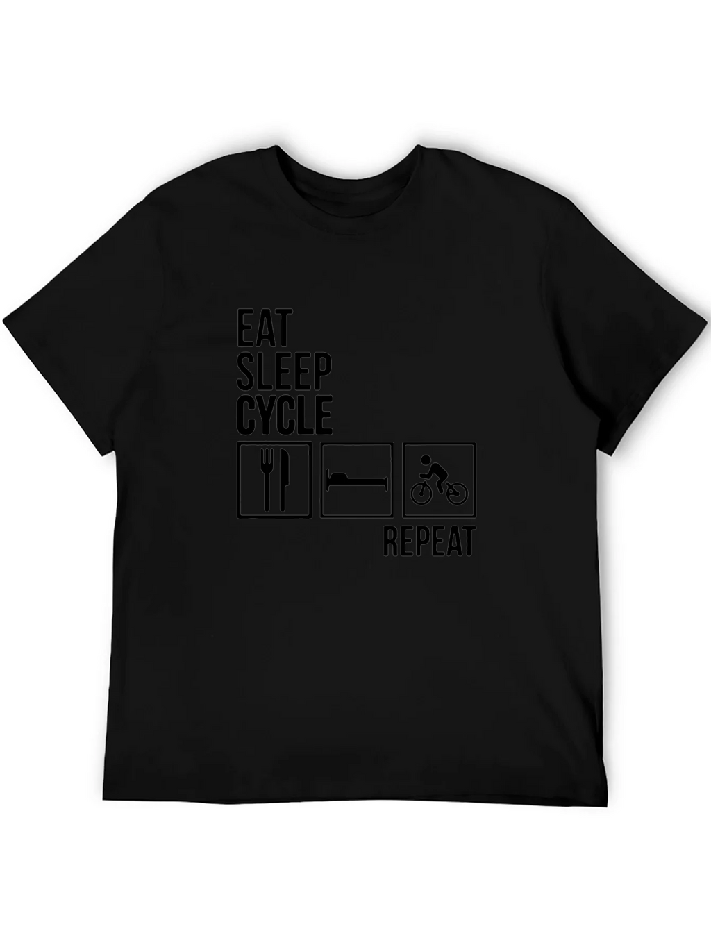 Eat Sleep Cycle Repeat Mens T-Shirt product image 5
