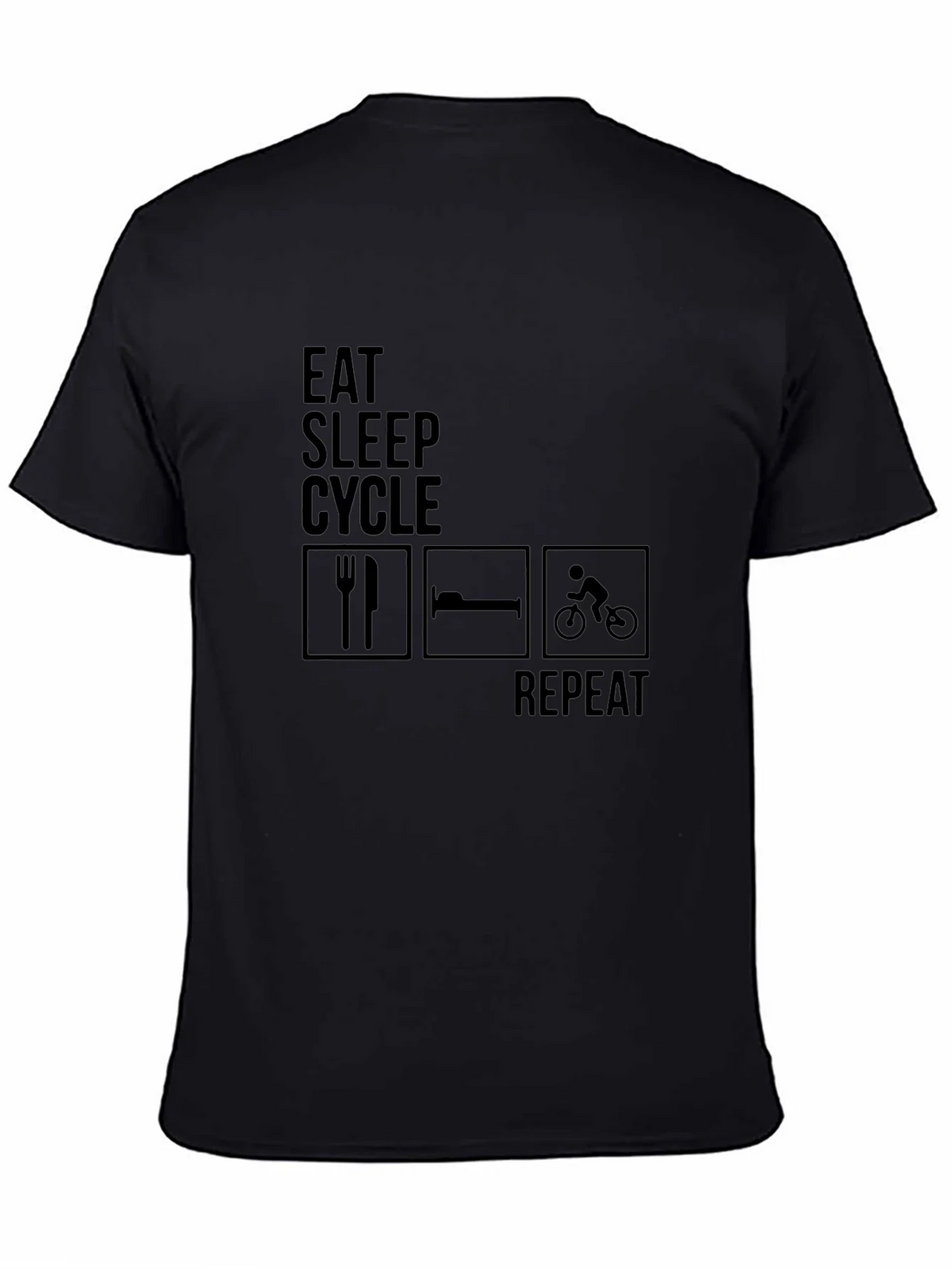 Eat Sleep Cycle Repeat Mens T-Shirt product image 4