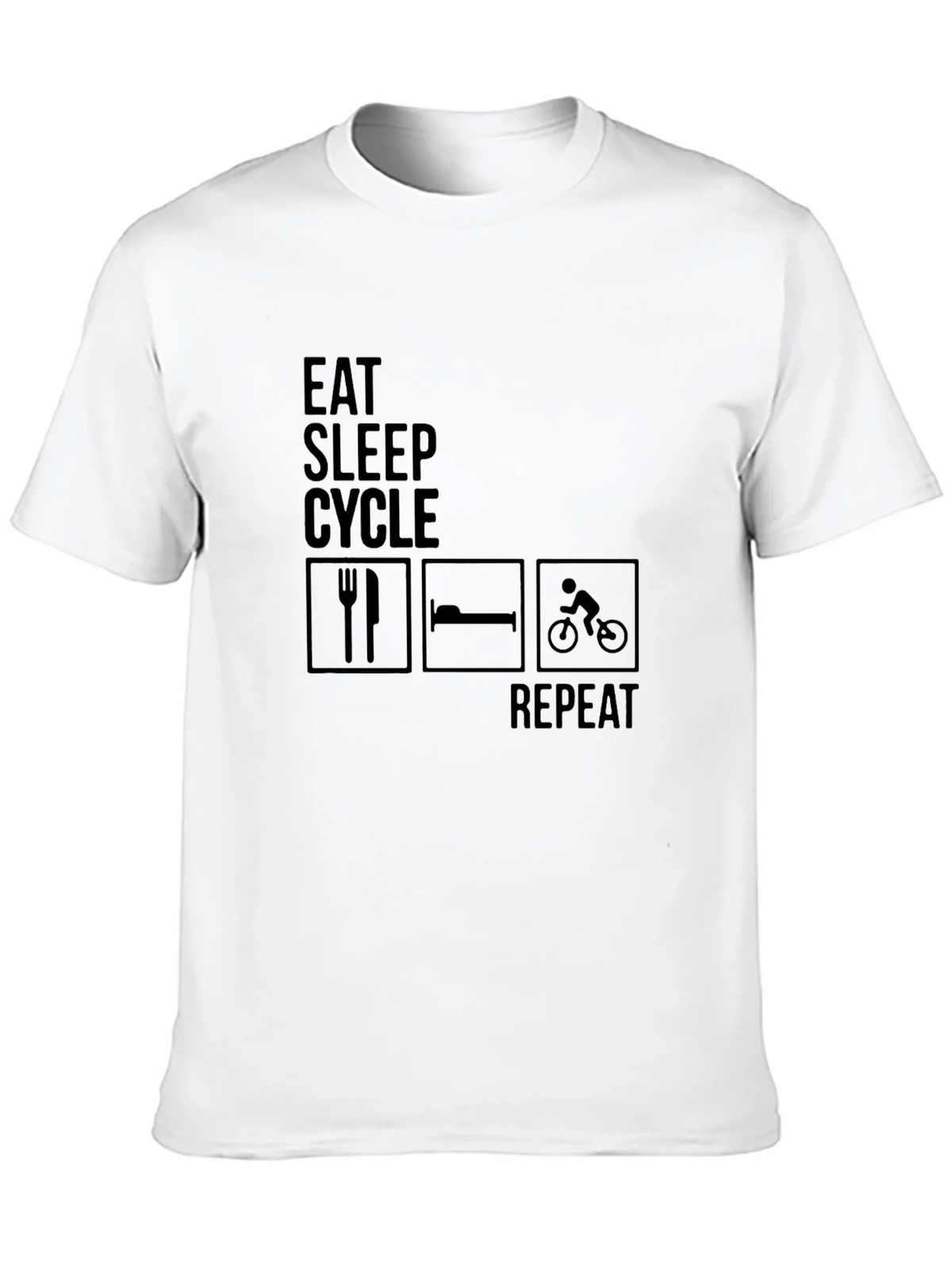 Eat Sleep Cycle Repeat Mens T-Shirt product image 9