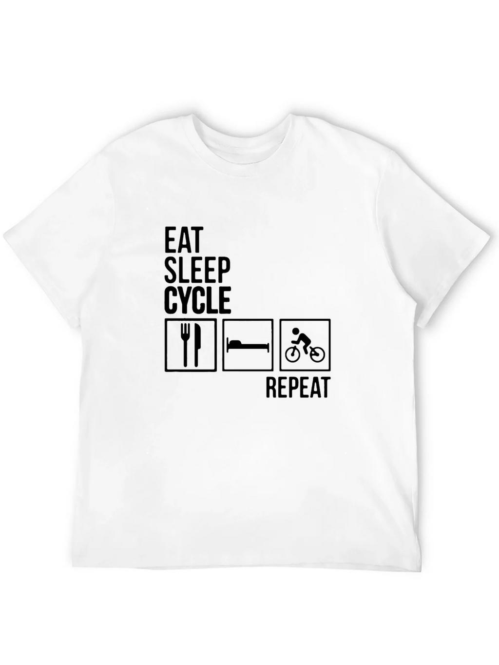 Eat Sleep Cycle Repeat Mens T-Shirt product image 11