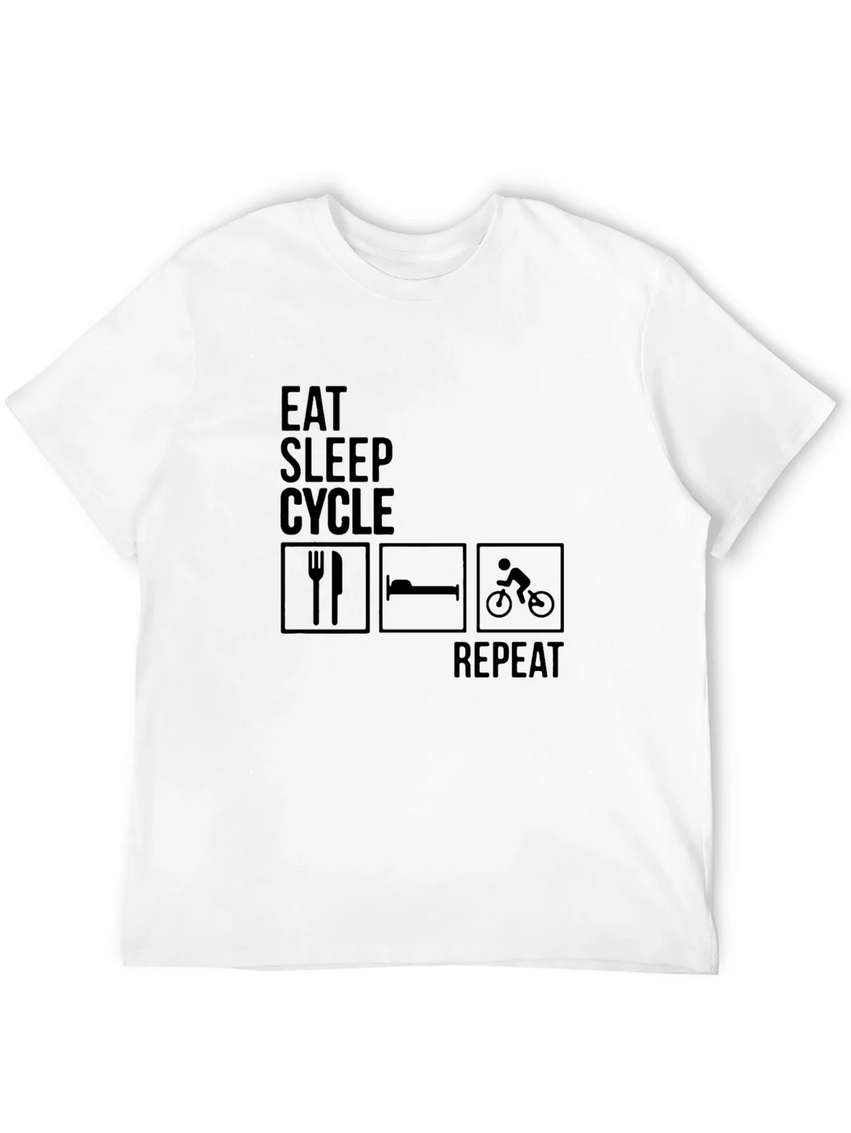 Eat Sleep Cycle Repeat Mens T-Shirt product image 11