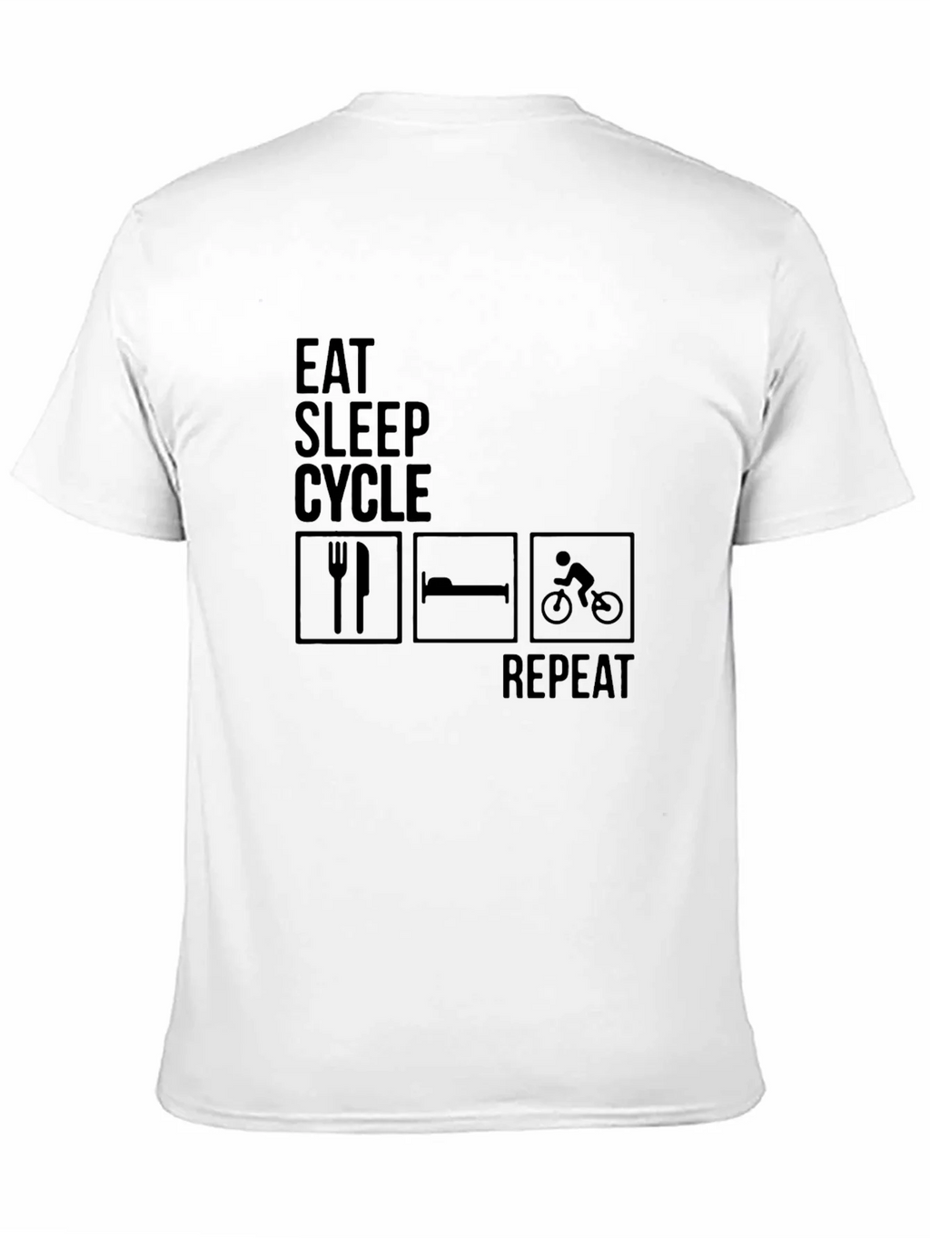 Eat Sleep Cycle Repeat Mens T-Shirt product image 10