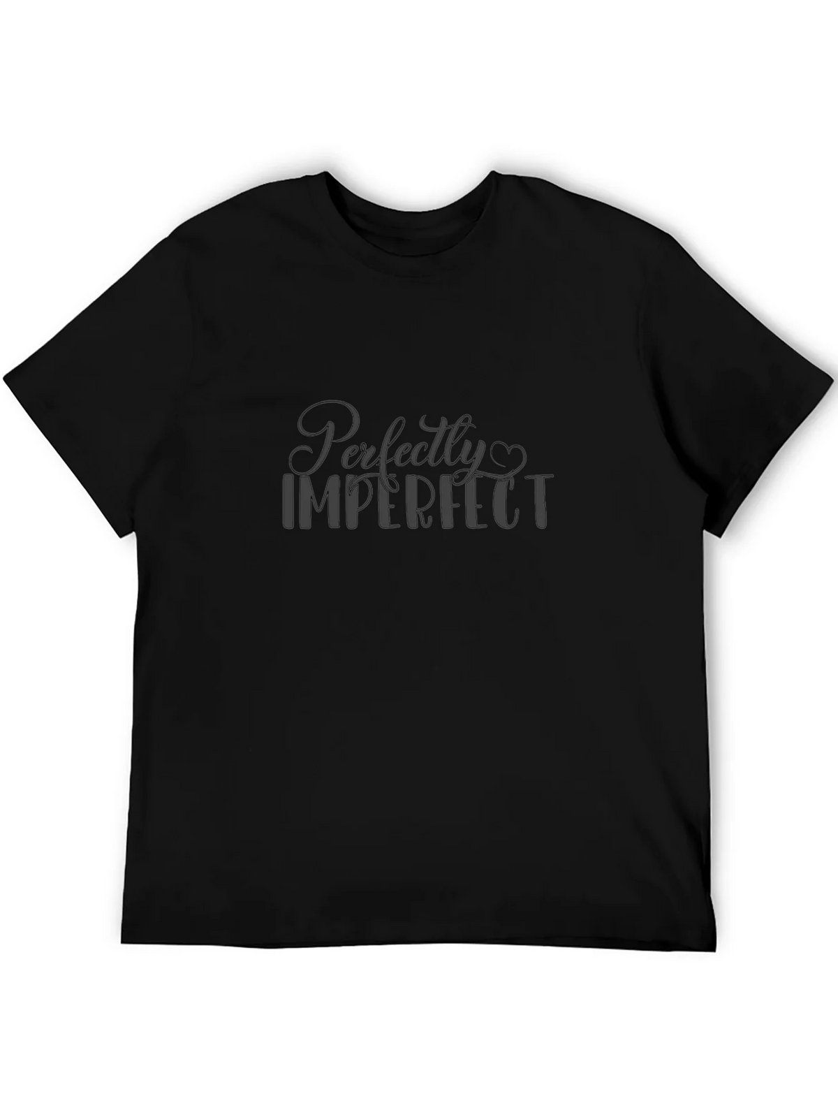 Perfectly Imperfect Mens Black T-Shirt product image 5