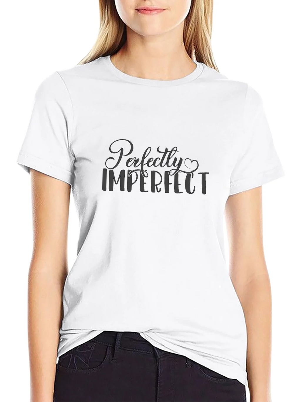 Perfectly Imperfect Mens Black T-Shirt product image 8