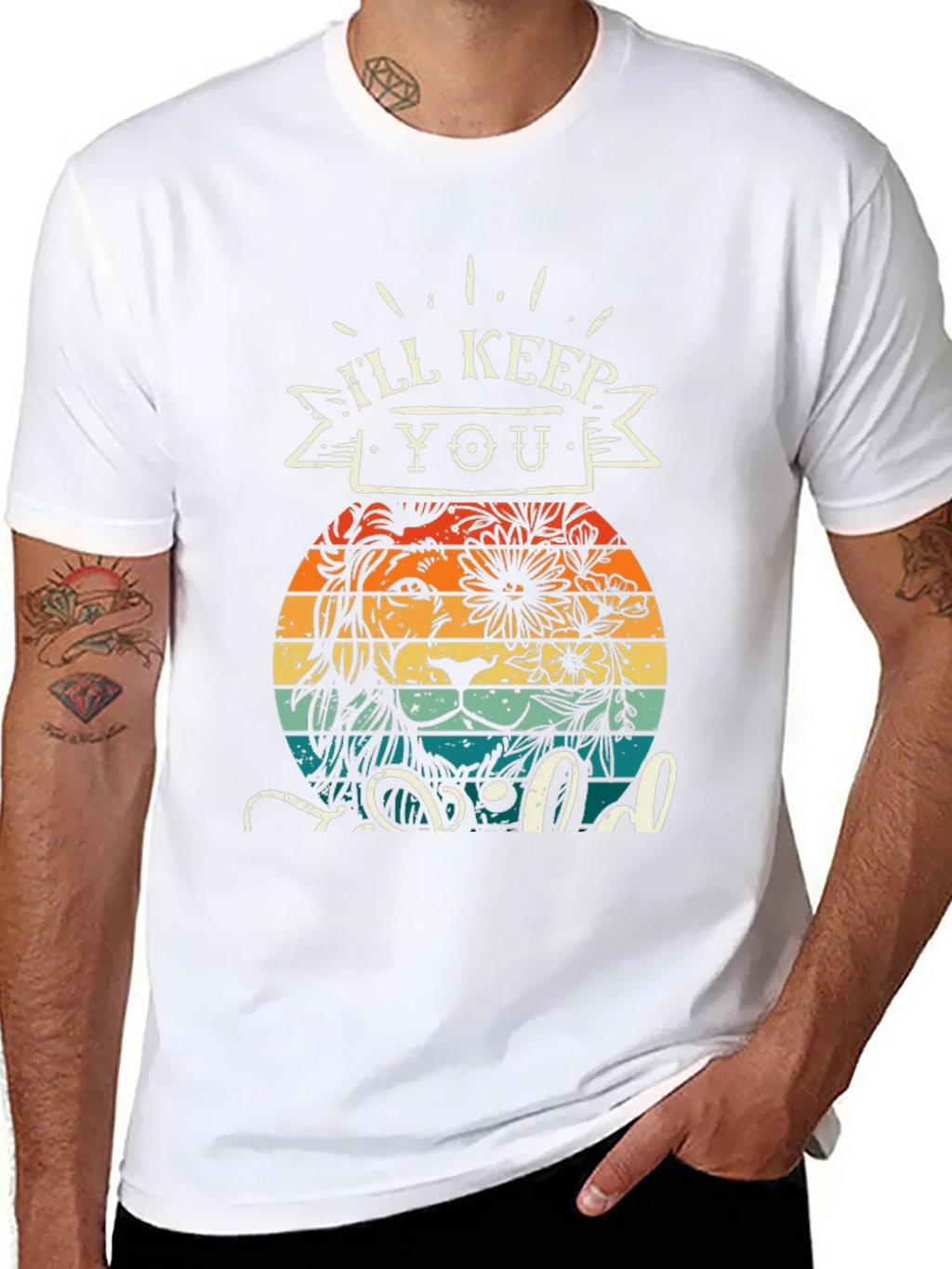 Ill Keep You Wild T-Shirt Lion Design product image 7