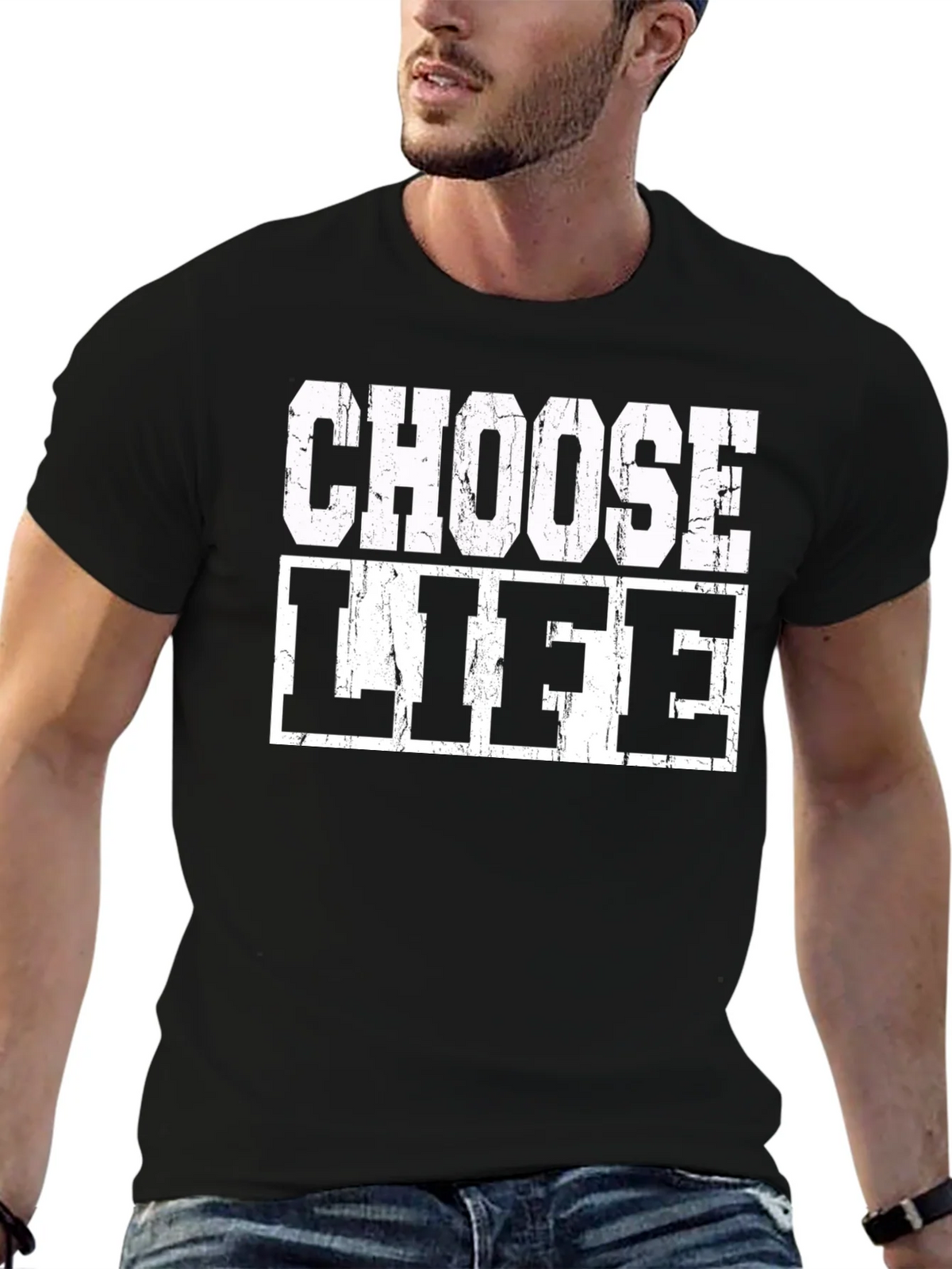 Choose Life Graphic Tee - Bold Statement T-Shirt product image 6