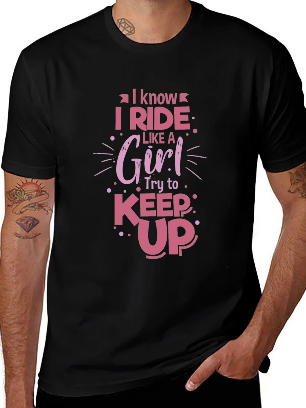 I Ride Like a Girl T-Shirt - Funny Womens Tee product image 1