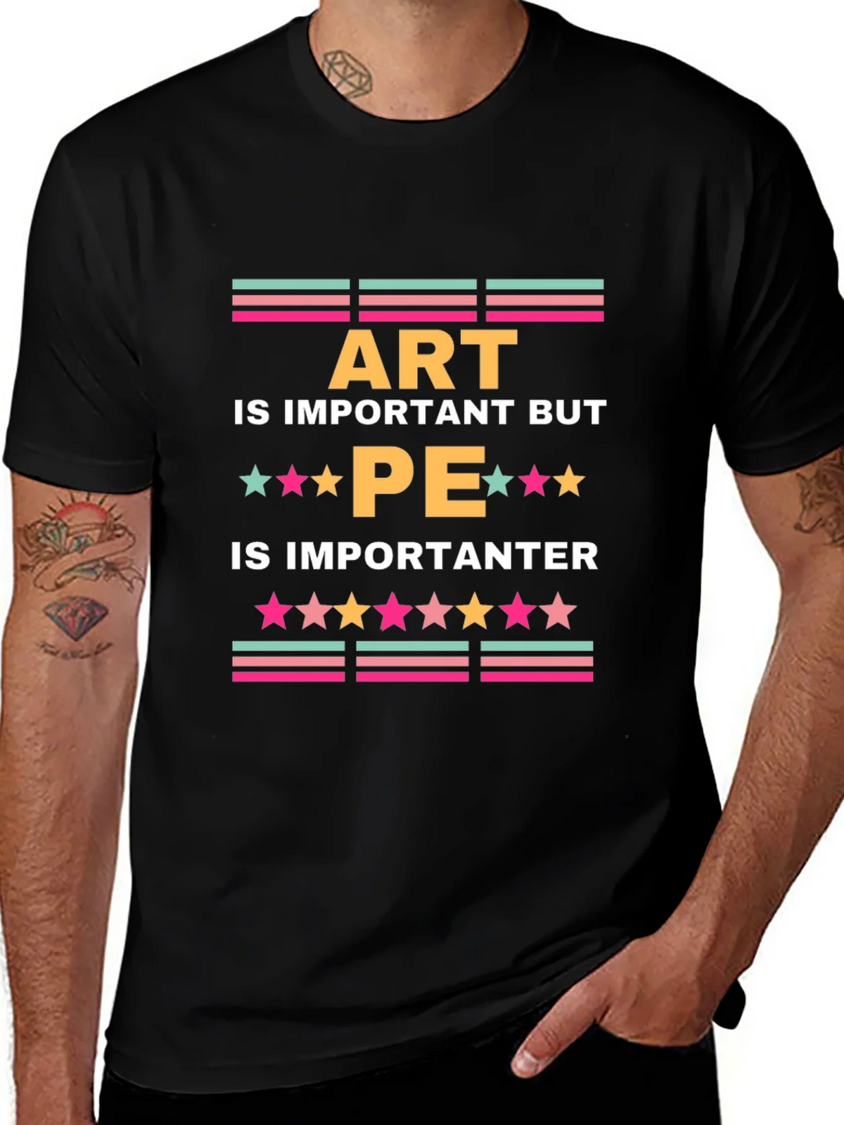 Art is Important But PE is Importanter T-Shirt product image 1