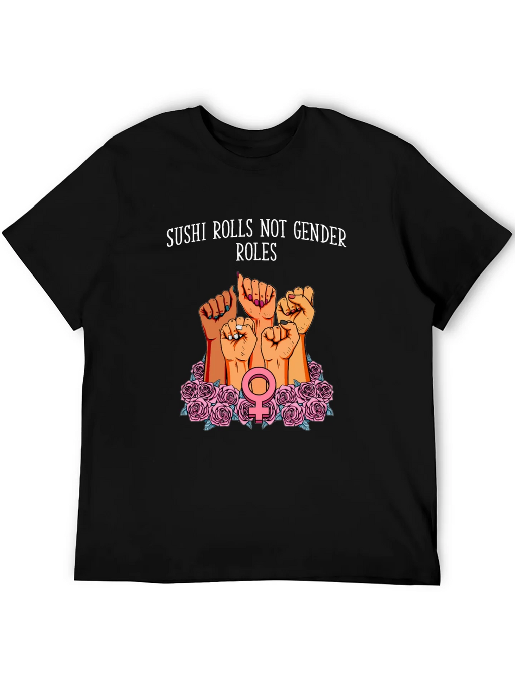 Feminist Sushi Rolls T-Shirt: Gender Equality Tee product image 5