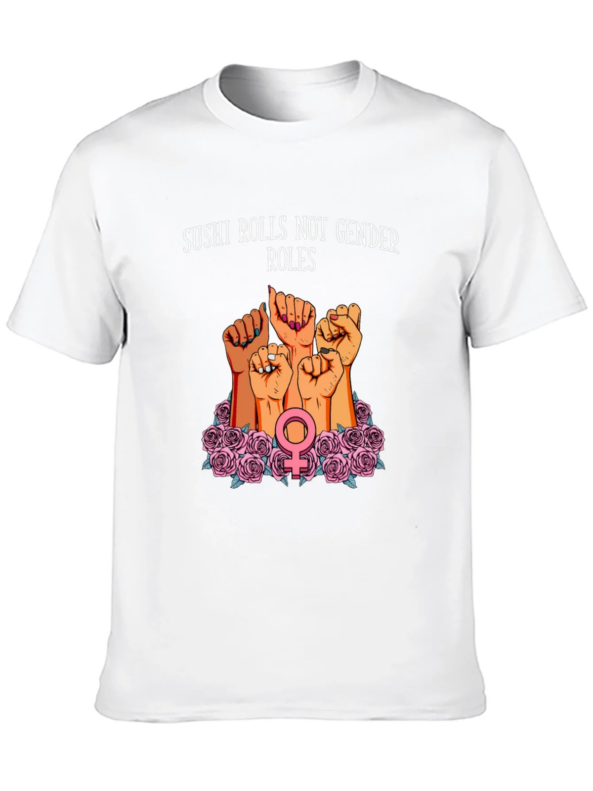 Feminist Sushi Rolls T-Shirt: Gender Equality Tee product image 9