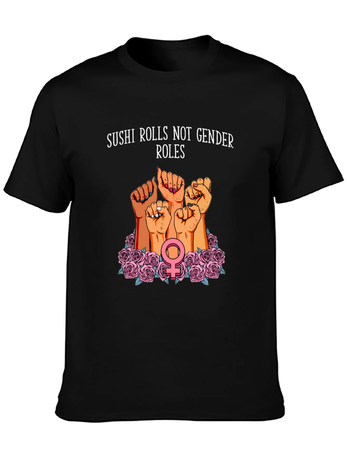 Feminist Sushi Rolls T-Shirt: Gender Equality Tee product image 3