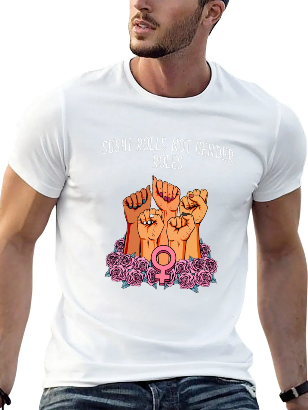 Feminist Sushi Rolls T-Shirt: Gender Equality Tee product image 12